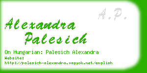 alexandra palesich business card